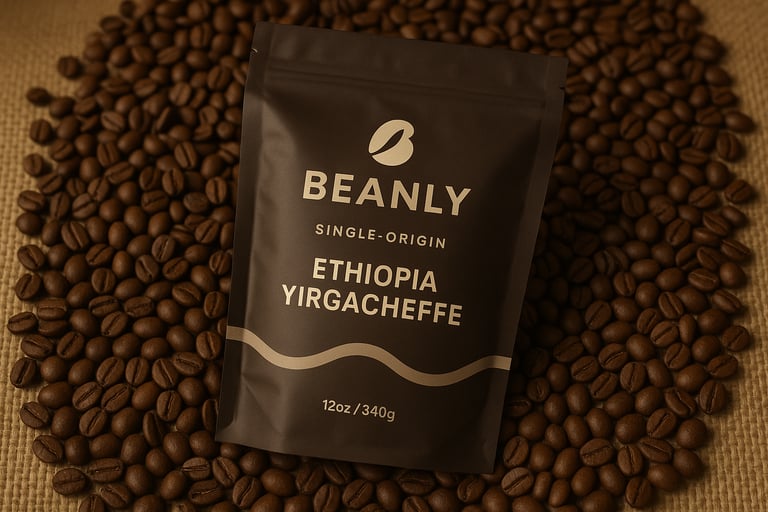 Beanly's Ethiopia Yirgacheffe Single-Origin Coffee