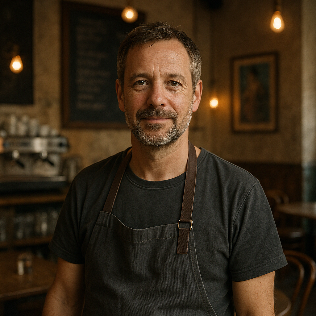 Thomas Weber, Café Besitzer, Kreuzberg Kultur